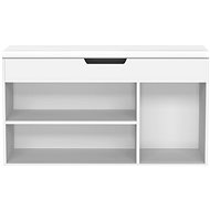 Aga Dřevěný botník s podsedákem MR2117 bílý - Shoe Rack