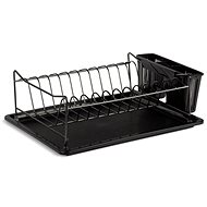 EDENBERG Spacious dish rack with drip tray EB-310 black - Draining Board