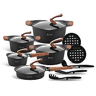 EDENBERG Marble-surfaced dinnerware set 15 pieces - Cookware Set