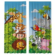 EXCELLENT Finished children's curtains 100 × 220cm - Safari - Drape