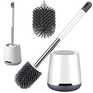 Verk Silicone toilet brush made of plastic - black and white - Toilet Brush