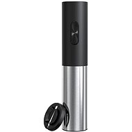 Verk 07087 Automatic electric wine opener AA, silver-black - Corkscrew