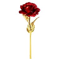 ALUM Věčná růže se zlatým stonkem v krabici - Artificial Flower