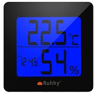 Ruhhy 19161 Digital thermometer with hygrometer black and white - Weather Station