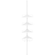 Songmics Shower shelf 85-305 cm, adjustable, white - Bathroom Shelf