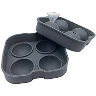 Shumee Silicone mould for 4 ice balls for drinks - Ice Cube Tray