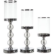 Ruhhy 22314 Set of candlesticks Glamour, 3 pcs silver - Candlestick