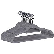 Ruhhy 22535 Velvet covered shoulder straps 20 pcs, grey - Hanger