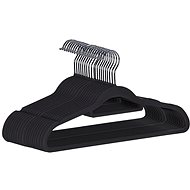 Ruhhy 22536 Velvet covered shoulder straps 20 pcs, black - Hanger