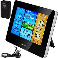Izoxis 22452 Weather station with colour display black - Weather Station