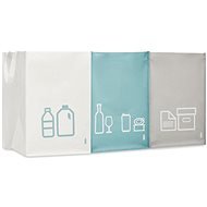 SORTLAND Tašky na tříděný odpad - 45 × 30 × 30 cm, 3 × 40,5 l, 3 ks - Odpadkový koš