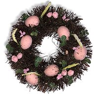 4DAVE Easter decoration - Spring wreath with eggs, diameter 30 cm - Wreath
