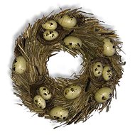 4DAVE Easter decoration - Wreath decorated with quail eggs - Wreath