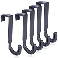 Pronett XJ5219 Door hooks 5 pcs, black - Bathroom Hook
