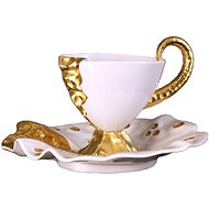 Thun Atelier JM Lesov Mocca cup with saucer DINO, gilded - Cup