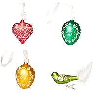 Koulier Glass spring set - Folklore 2, 4 pcs - Easter Decoration