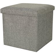 KIK KX4620 Stool with storage 38 × 38 cm, grey - Ottoman