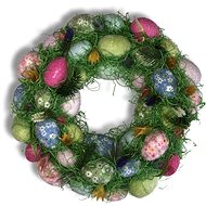 4DAVE Easter decoration - Large colourful spring wreath, 46 cm - Wreath