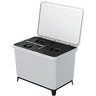 Prosperplast Systema, 1× 23 l + 2× 10 l, hamuszürke - Szemetes