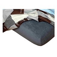 Dadka Terry sheet dark grey 90 × 200 × 20 cm - Bedsheet