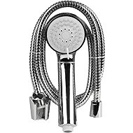 Dochtmann Shower head with 3 nozzles and shower hose 150 cm, chrome-plated, holder - Shower Head
