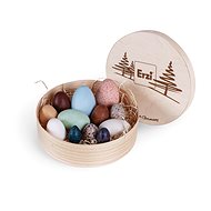 ERZI Easter decoration - Set of wooden decorative eggs - Easter Decoration