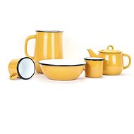 BELIS Enamel cookware set mustard 5 pcs - Kitchenware Set