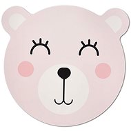 Zeller Placemat for children, bear motif, pink, diameter 36,5 cm - Placemat