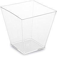 Wimex fingerfood crystal cup 100 ml, 59 × 59 × 54 mm, square - 50 pcs - Dessert Cup