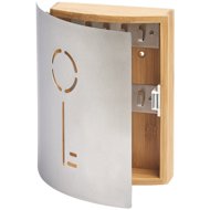 Zeller Keys key cabinet, metal and wood, 25 × 22 × 5 cm - Key Box