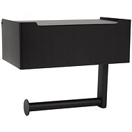 Verk 27133 Toilet paper holder with shelf black - Toilet Paper Holder