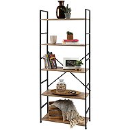 DOCHTMANN Shelf rack colourado metal, 58,5 × 23,5 × 144 cm oak - Shelving Unit