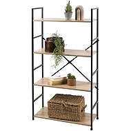 DOCHTMANN Shelf rack colourado metal, 58,5 × 23,5 × 112 cm oak - Shelving Unit