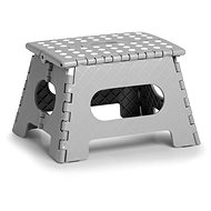 Zeller Folding stool, small, light grey, 35 × 28 × 22 cm, load capacity 150 kg - Stool