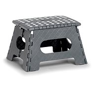Zeller Folding stool, small, grey, 35 × 28 × 22 cm, load capacity 150 kg - Stool