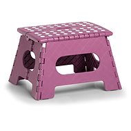 Zeller Folding stool, small, pink, 35 × 28 × 22 cm, load capacity 150 kg - Stool