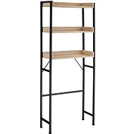Tectake Bathroom Shelf Seattle 67 × 25 × 165,5 cm, Industrial light wood, Sonoma oak - Shelving Unit