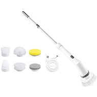 Verk 27032 Electric cleaning rotary brush, telescopic 6in1 white - Scrubbing Brush