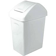 Branq Waste bin with hinged lid 10 L - white - Rubbish Bin