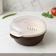 BAMA Cooky steaming pot 1,8 l, brown - Steamer