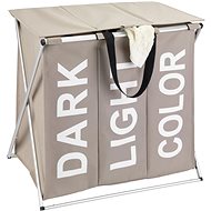 WENKO Three-compartment laundry container 118 l - Laundry Basket
