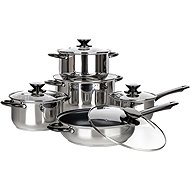 Banquet Stainless steel cookware set Swing Black, 10 pcs - Cookware Set