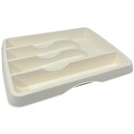 BAMA Plastový příborník do zásuvky, bílý - Cutlery Tray