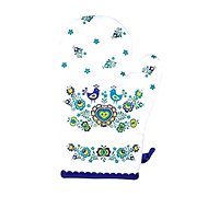 Forbyt Kitchen mitt Folklor blue 1 piece - Oven Mitt