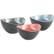 KESPER Set of three fruit and salad bowls, melamine, mixed colours 20 × 12 × 11cm - Small Bowl