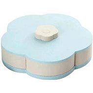 Verk Sliding bowl for snacks - flower, blue - Serving Set