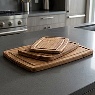 KESPER Set of 4 dark bamboo chopping boards - Cutting Board