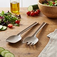 KESPER Salad utensils 2 pcs brown, plastic - Ladle