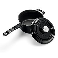 LAVA Metal Cast iron spout, black, capacity 1,35 l, diameter 16 cm - Saucepan