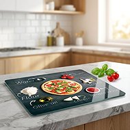 KESPER Multifunctional glass plate Pizza 56 × 50 × 1,4 cm - Cutting Board